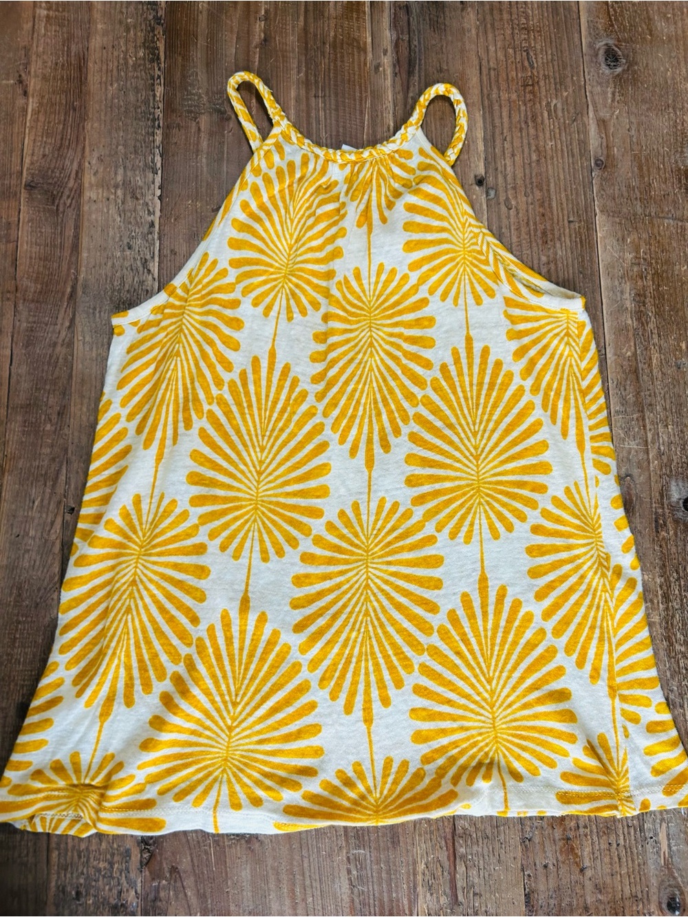JOIE Yellow Floral Sleeveless Shirt Linen Tank Top Small - Picture 2 of 3